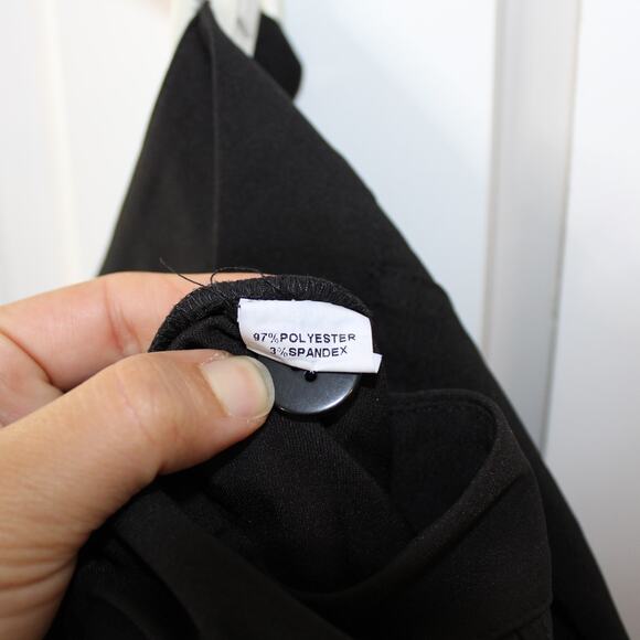 PRINCESS POLLY Kaylen Split Hem Flare Pants Black | 6 - Picture 8 of 9